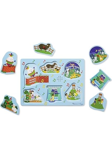 & Doug Soundpuzzle Aus Holz - Kinderreime 3 (6 Teile) fiyatları