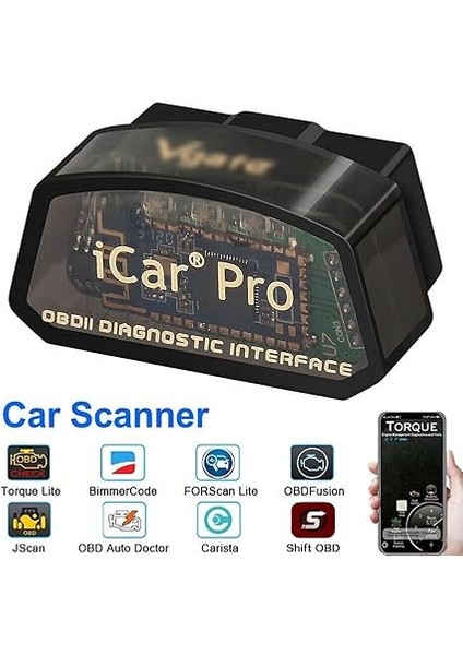 Icar Pro Mini Obd2 Bluetooth Tarayıcı Ios/android Obd Adaptörü Araç Arıza Kodu Okuyucu Tarama Araçları fiyatları