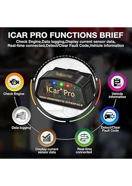 Icar Pro Mini Obd2 Bluetooth Tarayıcı Ios/android Obd Adaptörü Araç Arıza Kodu Okuyucu Tarama Araçları modelleri