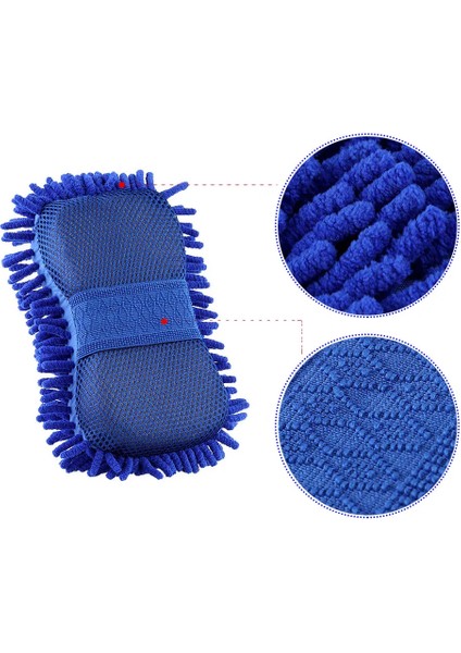 Süngerli Oto Yıkama Eldiveni Makarna Model Çiziksiz Eldiven Oto Yıkama Araç Yıkama Şönil modelleri