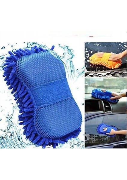 Süngerli Oto Yıkama Eldiveni Makarna Model Çiziksiz Eldiven Oto Yıkama Araç Yıkama Şönil indirimleri