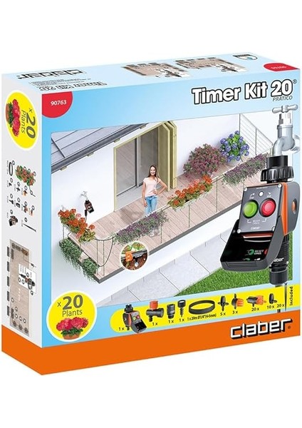 90763 Timer Kit 20 Pratico Damlama Hortumlu Zamanlayıcı Set fırsatları