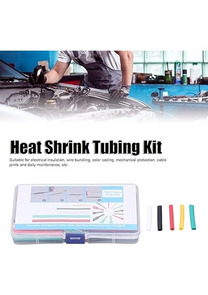 140 Adet Isıyla Daralan Makaron Kiti Isıyla Daralan Makaron Dıy Elektrik Kablosu Çeşitli Boru modelleri