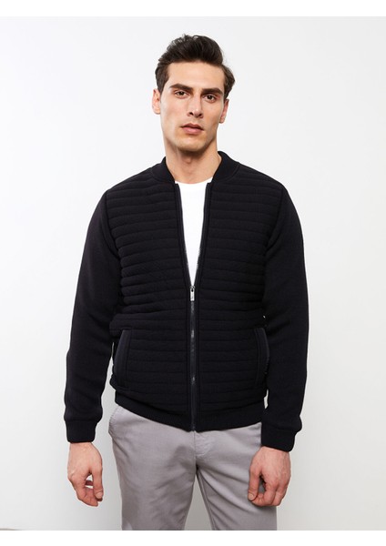 Yeni Sezon Standart Kalıp Kolej Yaka Erkek Triko Hırka