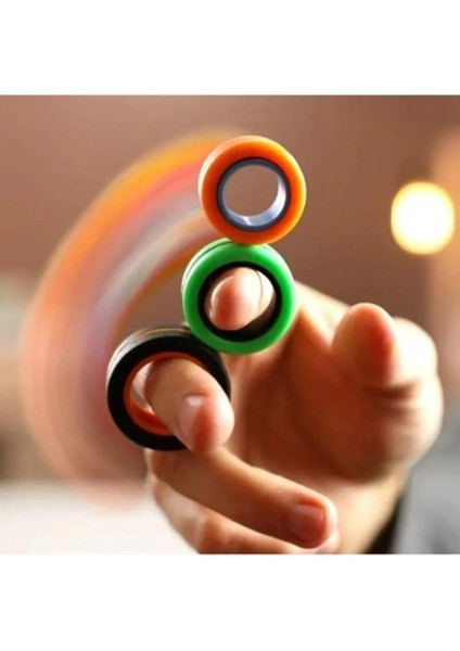 Adet Ithal Model Manyetik Stres Yüzüğü El Hareket Oyuncağı Ilginç Ürün Fidget Oyun Halkası