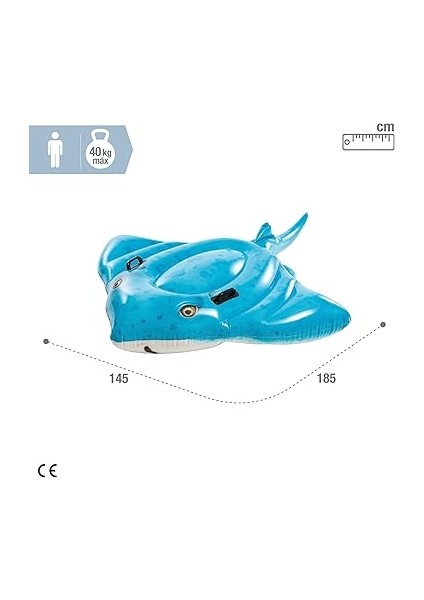 57576 Vatoz 185 Cm, Su Sporları, Plaj Malzemesi, Şişme Ürün, Yüzme Aksesuarı, Kamp, Dalış, Güvenlik fırsatları