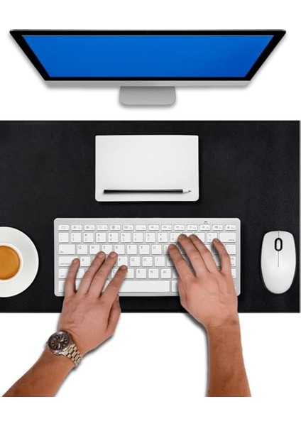 L Deri Mouse Pad,ofis Mouse Pad,masa Matı Sümen,konforlu Mouse Pad,çift Yönlü Mouse Pad (Siyah) modelleri