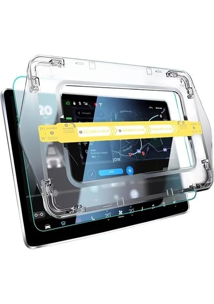 Seal U Awd, Han Için Uyumlu 15.6 Inç Için Multimedya Ekran Koruyucu, Ar Oleofobik Uygulama Aparatlı Premium Cam Ekran Koruyucu, Yansıma ve Parmak Izi Önleyicili, Kavisli Tasarım, Kolay Uygulama