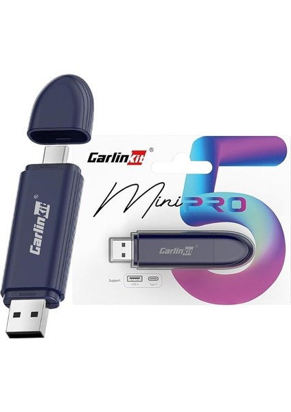 5.0 Se Pro Kablosuz Android Otomatik ve Carplay Adaptörü, Oem Araçlar Için Kablolu Kablosuza Dönüştürme (Model Yılı: 2015 - 2025) Kablolu Carplay ve Android Auto Cars ile Uyumlu