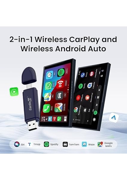5.0 Se Pro Kablosuz Android Otomatik ve Carplay Adaptörü, Oem Araçlar Için Kablolu Kablosuza Dönüştürme (Model Yılı: 2015 - 2025) Kablolu Carplay ve Android Auto Cars ile Uyumlu indirimleri