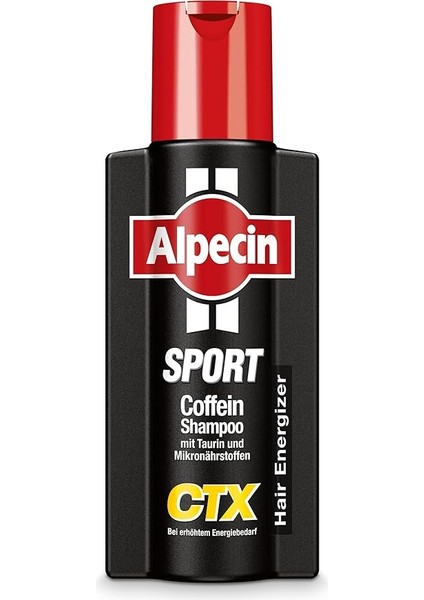 Spor Kafein Şampuan Ctx, 1 x 250ML - Sportif Yük, Saç Kökleri Için Enerji