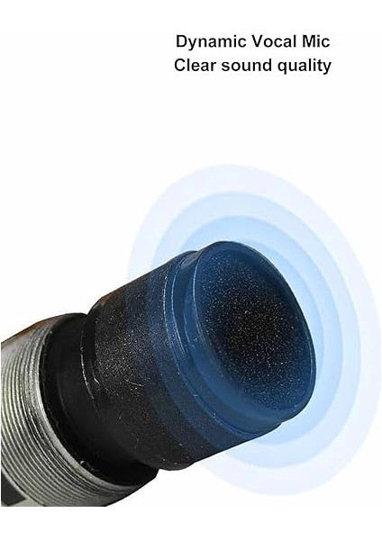 El Mikrofonu, 6.35MM Jack Profesyonel Dinamik Mikrofon, Hoparlörler Için Net Ses Ergonomik Kablolu El Mikrofonu Karaoke Partisi (Whıte) fiyatları