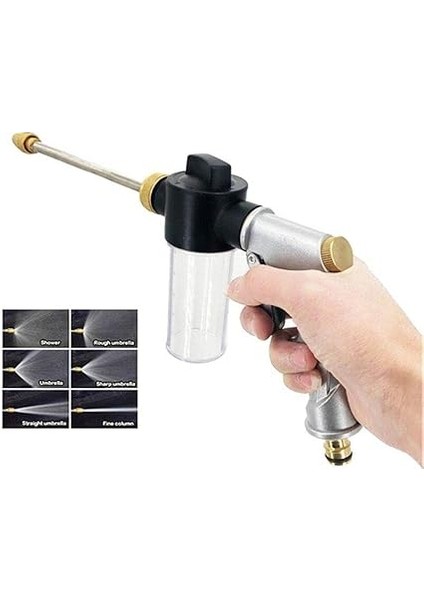 Basınçlı Su Köpük Tabancası Bahçe Sulama Araba Yıkama Bahçe Ilaçlama Tabanca Başlık fırsatları