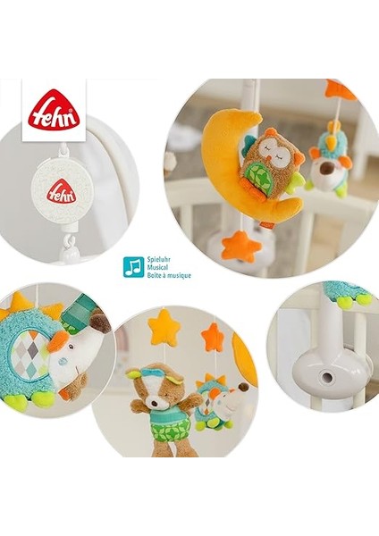 Müzik Mobil Orman - Orman Hayvanları ile Bebek Uyku Yardımı - Bebek Mobil Müzik Kutusu Melodi - 0-5 Ay Arası Bebekler Için Müzik Mobil Bebek Yatağı Oyuncak indirimleri
