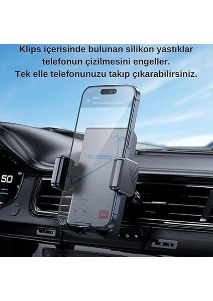 Mobile Airvent Havalandırma Girişli Araç Içi Telefon Tutucu, Klipsli Düşmez Titremez Telefon Tutucu modelleri