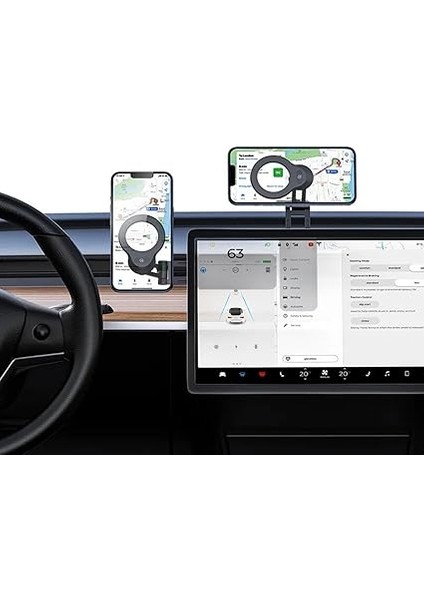Içi Telefon Tutucu, Manyetik Araba Telefon Tutucu, Güçlü Yapışkan Torpido Için, 1x Manyetik Plaka, Titreşime Dayanaklı Yapı fırsatları