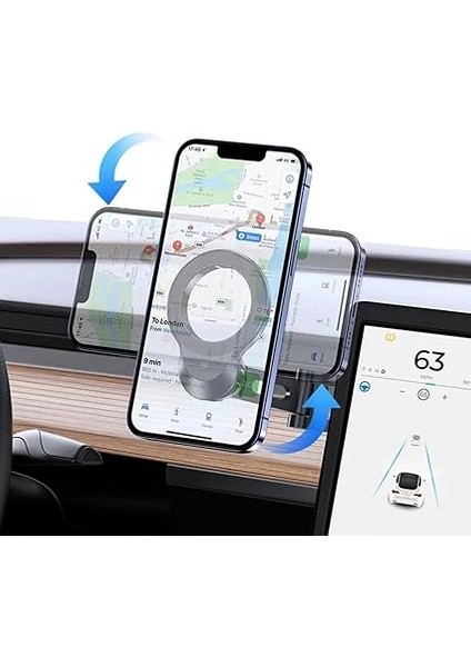 Içi Telefon Tutucu, Manyetik Araba Telefon Tutucu, Güçlü Yapışkan Torpido Için, 1x Manyetik Plaka, Titreşime Dayanaklı Yapı indirimleri