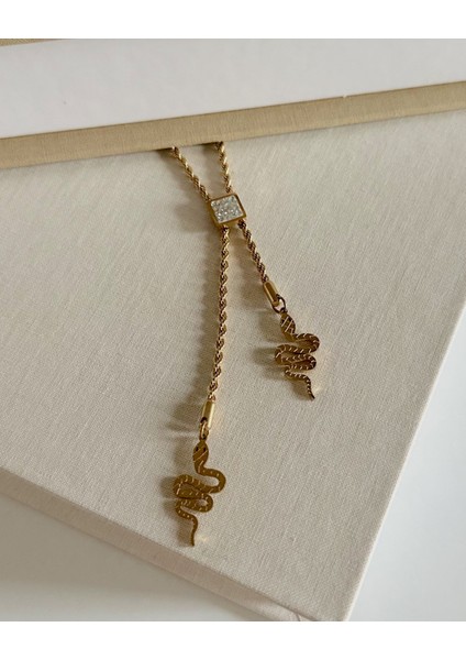 GOLD YILAN KOLYE fiyatları