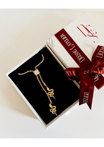 GOLD YILAN KOLYE fırsatları