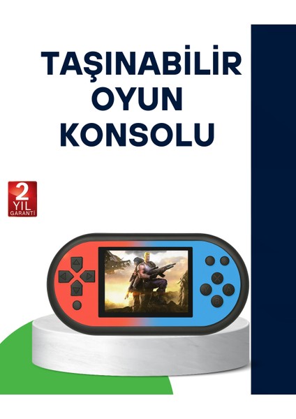 520 Oyunlu Taşınabilir Oyun Konsolu Hd Ekranlı Eğlence