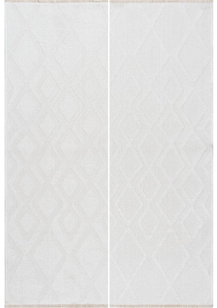 Rodney Vl Yıkanabilir Kaydırmaz Çift Taraf Pamuk Dokuma Beyaz Rix Premium Kalite Kilim modelleri