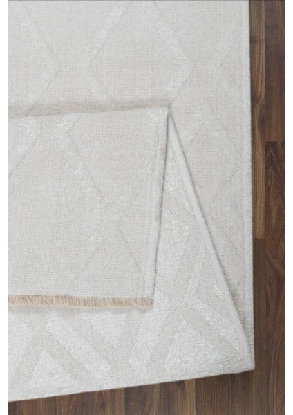 Rodney Vl Yıkanabilir Kaydırmaz Çift Taraf Pamuk Dokuma Beyaz Rix Premium Kalite Kilim indirimleri