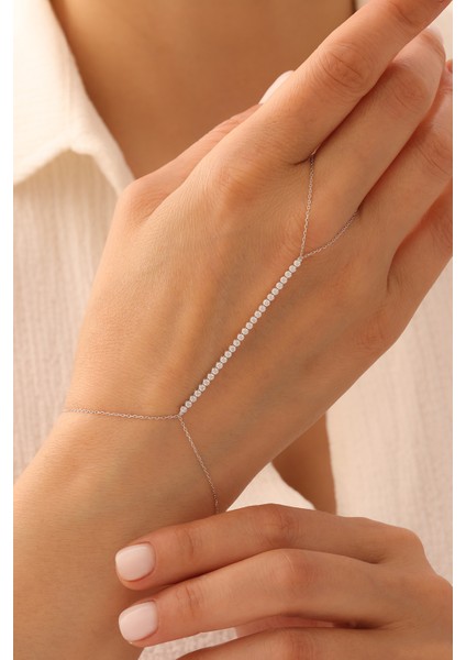 14 Ayar Beyaz Altın Su Yolu Şahmeran