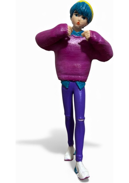 Hd-Baby Saja – El Boyama 3D Koleksiyon Figürü | Demon Hunters Esintili, Yüksek Detaylı Tasarım modelleri