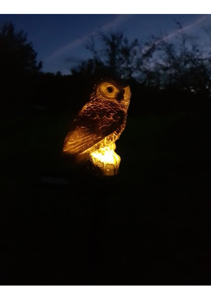 Baykuş Solar Güneş Enerjili LED Işık Bahçe Teras Balkon Ağaç Lambası Aydınlatması Su Geçirmez Kahve fırsatları