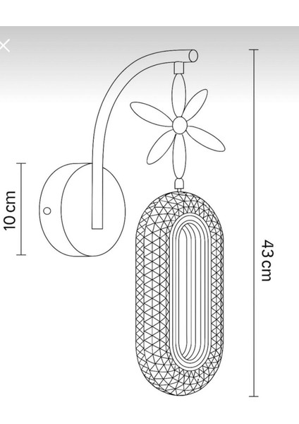 Pilli Gün Işığı Ledli Lüks Duvar Aplik Krom fiyatları