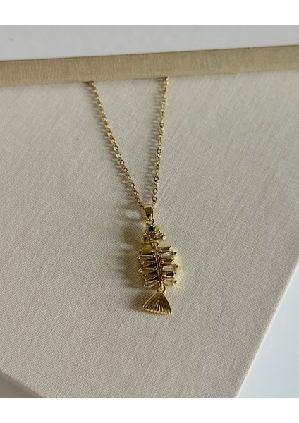 TAŞLI BALIK KILÇIĞI KOLYE fiyatları