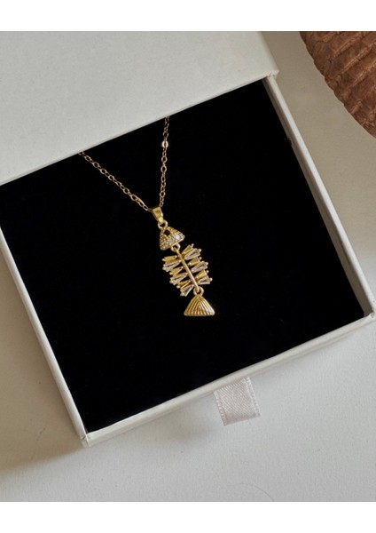 TAŞLI BALIK KILÇIĞI KOLYE modelleri