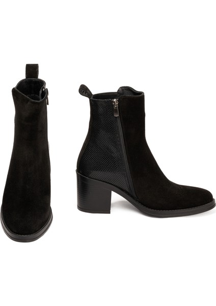 Kadın Hakiki Deri 7.5 cm Topuklu El Yapımı Günlük Şık Bot fiyatları