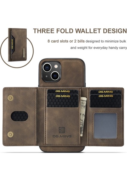 iPhone 14 Plus Kılıf Ming Serisi 2-1 Pu Deri Kartlıklı Kapak fiyatları