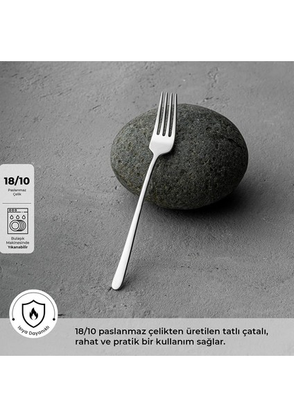 Titan Tatlı Çatalı – 18/10 Paslanmaz Çelik -Tekli