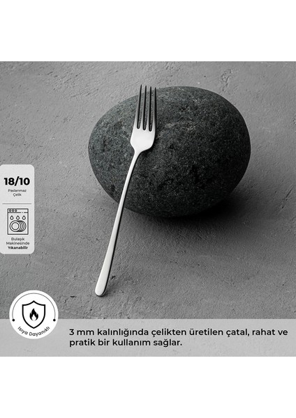 Titan Tatlı Çatalı – 18/10 Paslanmaz Çelik -Tekli modelleri