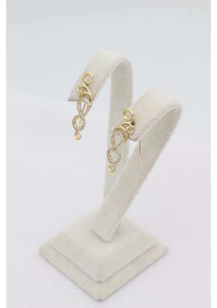 Stil Incisi/xupıng Jewelry Sonsuz Model Zirkon Taşlı Küpe modelleri