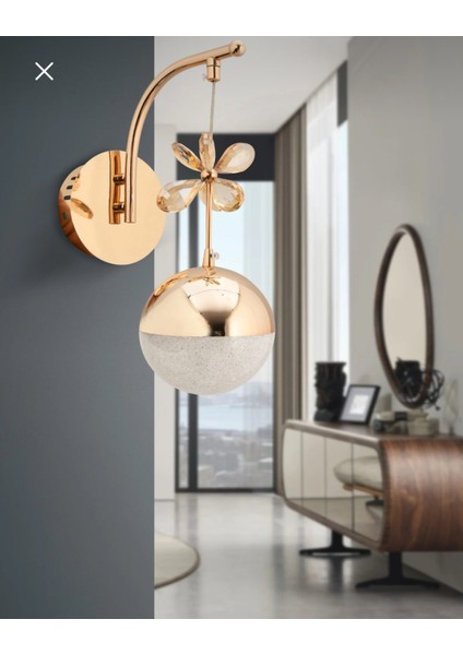 Pilli Gün Işığı Ledli Duvar Aplik Gold modelleri