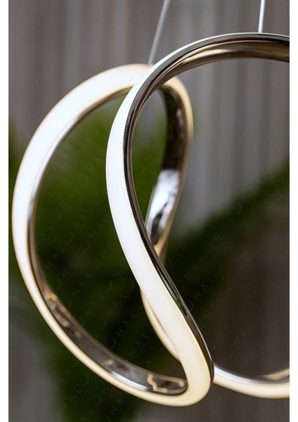 Kumandalı Krom Lüks 3 Renk Ledli Avize fiyatları