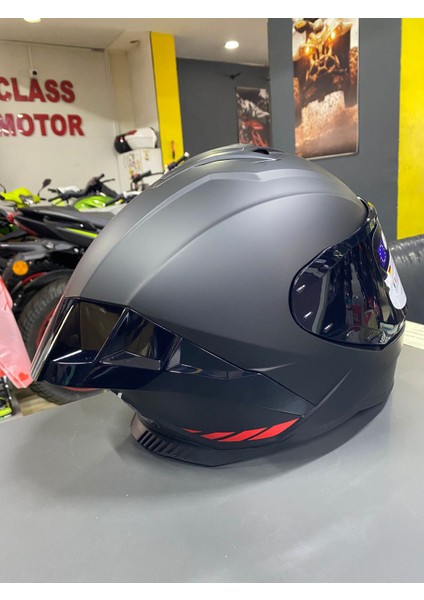 Fs -AR-867 Mat Black Full Face Kask modelleri