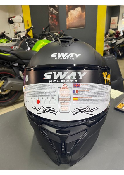 Fs -AR-867 Mat Black Full Face Kask fırsatları