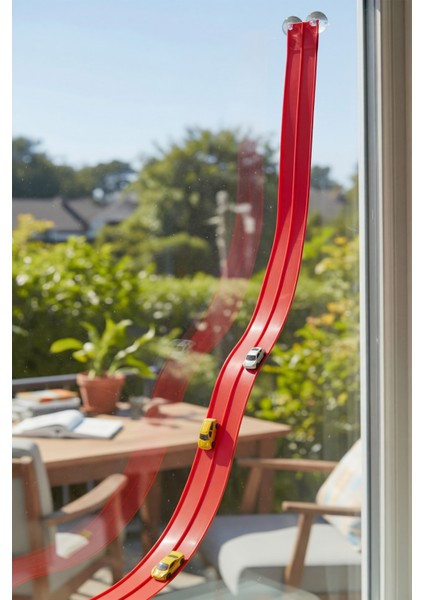 Yarış Pisti Vantuzlu 4.5 Metre 1:64 Ölçek Tüm Arabalara Uyumlu modelleri