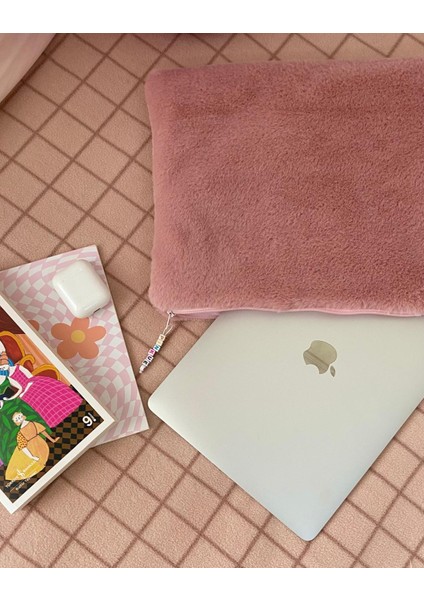 Peluş Kumaş Notebook & Tablet Çantası Kılıfı (Renk Seçenekli) (11 • 13 • 16 Inç Seçenekli)