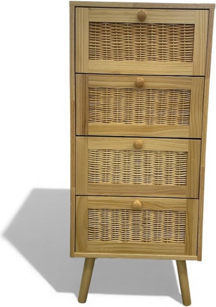 Masif Rattan 4 Çekmeceli Düzenleyici Dolap fiyatları