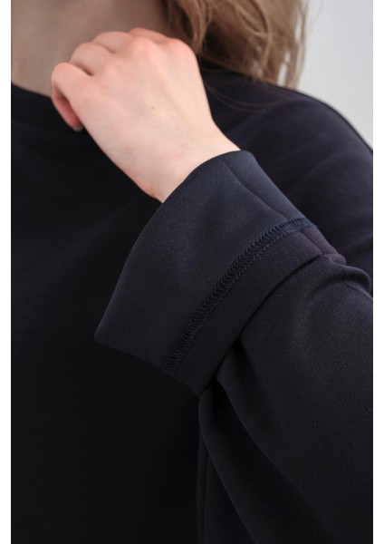 Koyu Lacivert Kadın Yumuşak Dokulu Premium Modal Kumaş Alt-Üst Takım indirimleri