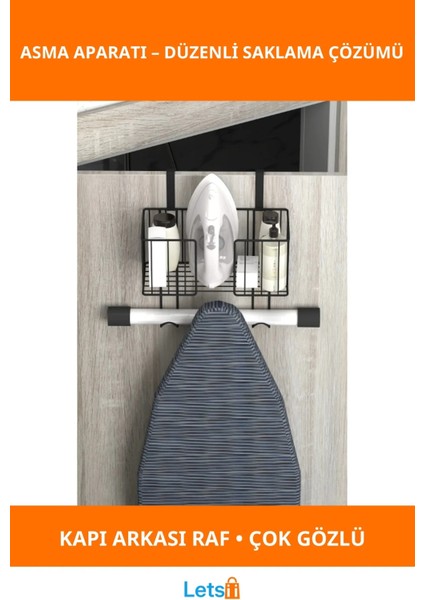 Pratik Ütü Masası Asma Aparatı Dar Alanlar Için Düzenleyici