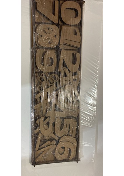 Bej Ahşap Rakam Seti, Boyama Için Harika Seçenek fiyatları