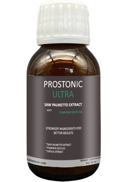 Prostonic Saw Palmetto Ultra Erkeklere Doğadan Gelen Rahatlık ve Canlılık Formülü 50 ml x 1 Adet