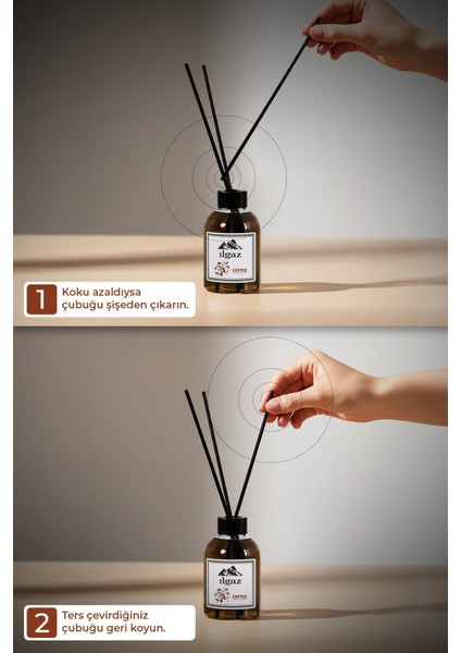 Kahve Bambu Çubuklu Oda Kokusu 110 ml | Red Diffuser Coffe Ortam Kokusu indirimleri