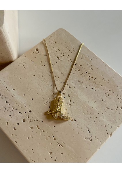 TAŞLI ÇİZME KOLYE